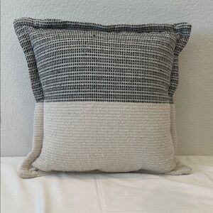 Modern Black and White Throw Pillow
